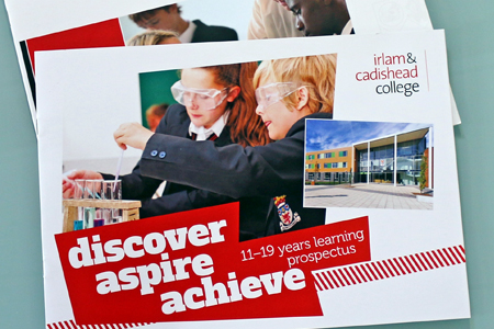click to view more about Irlam & Cadishead College - branding, prospectus and advertising