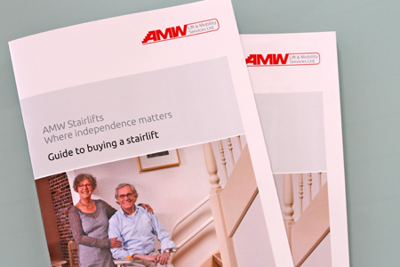 click to view more about AMW Stairlifts - branded stationary & marketing materials